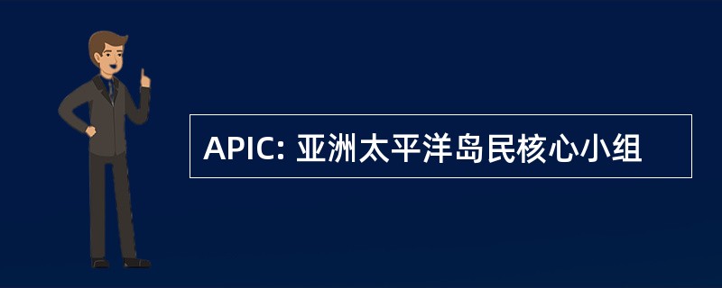 APIC: 亚洲太平洋岛民核心小组