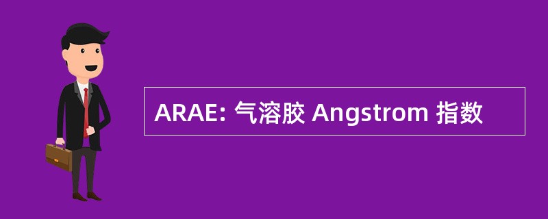 ARAE: 气溶胶 Angstrom 指数