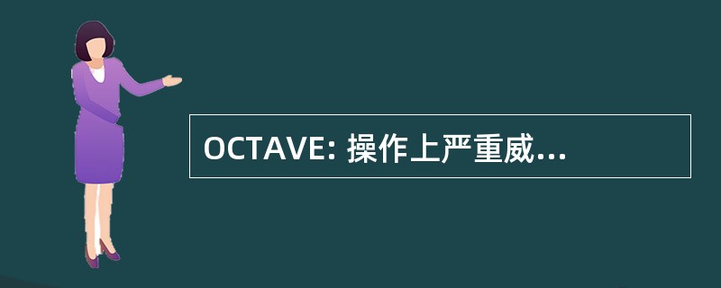 OCTAVE: 操作上严重威胁、 资产和脆弱性评价