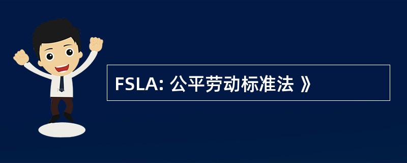 FSLA: 公平劳动标准法 》