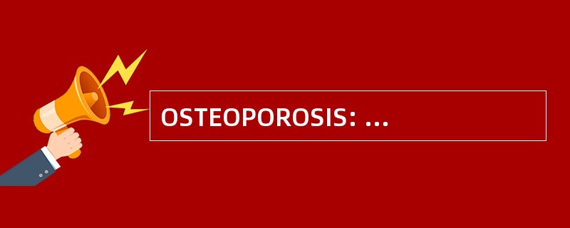 OSTEOPOROSIS: 有机可焊性防腐剂