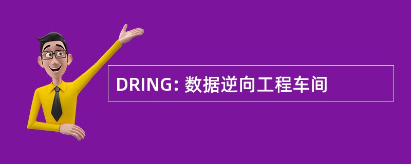 DRING: 数据逆向工程车间