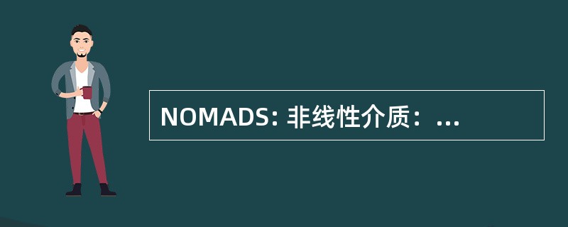 NOMADS: 非线性介质： 艺术、 科学发展