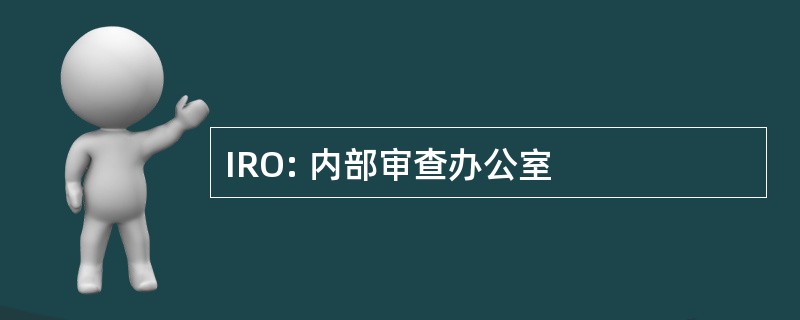 IRO: 内部审查办公室