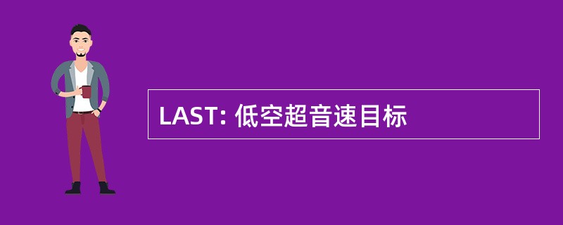 LAST: 低空超音速目标