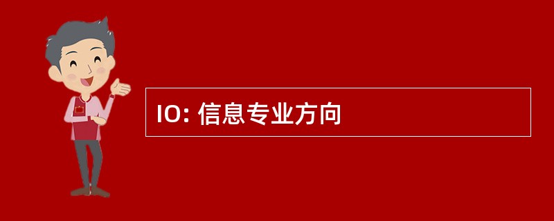 IO: 信息专业方向