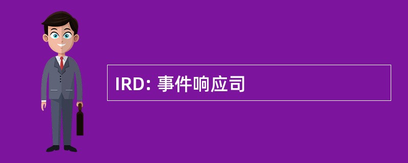 IRD: 事件响应司