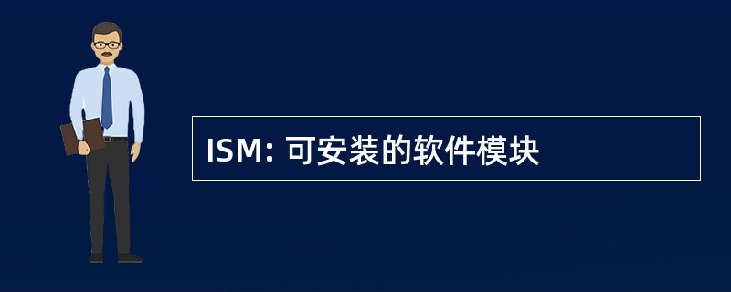 ISM: 可安装的软件模块