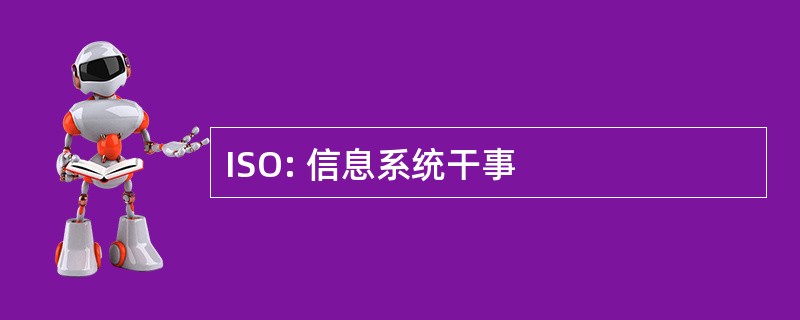 ISO: 信息系统干事