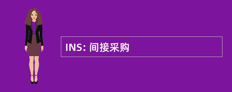 INS: 间接采购