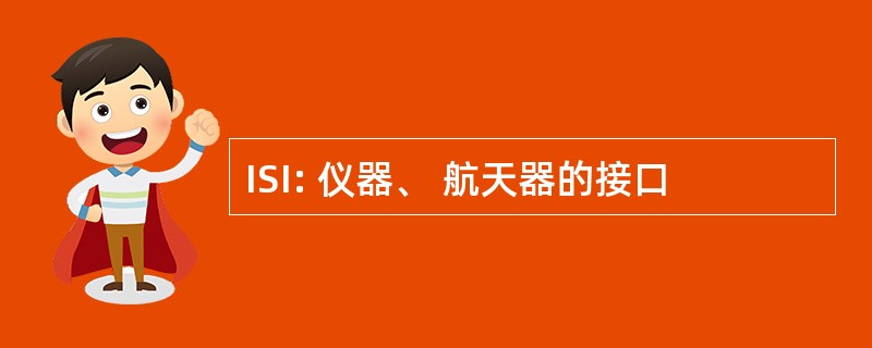 ISI: 仪器、 航天器的接口