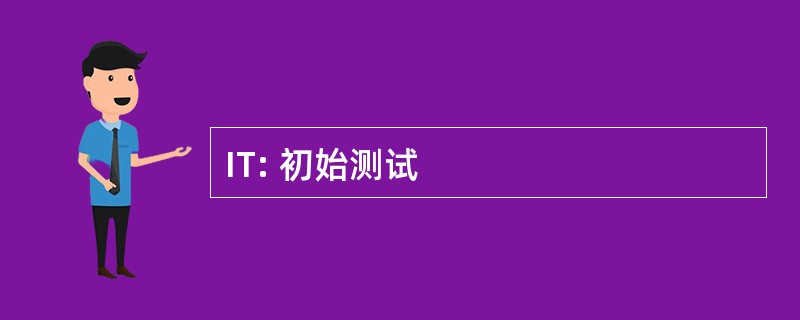 IT: 初始测试