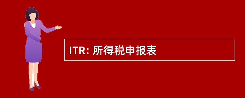 ITR: 所得税申报表