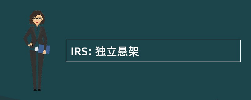 IRS: 独立悬架