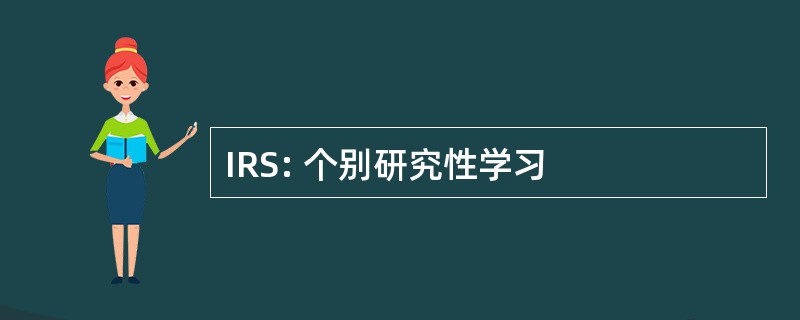 IRS: 个别研究性学习