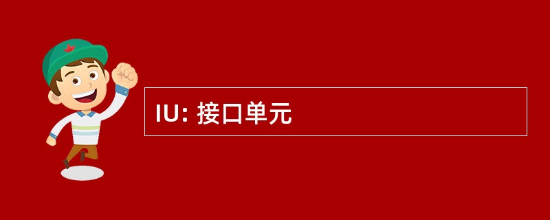 IU: 接口单元