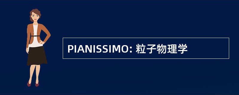 PIANISSIMO: 粒子物理学