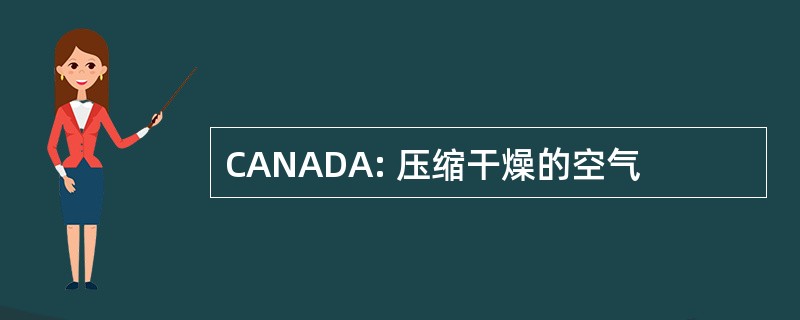 CANADA: 压缩干燥的空气