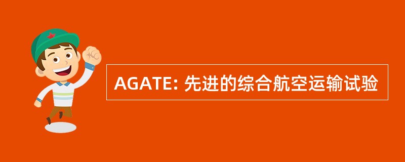 AGATE: 先进的综合航空运输试验