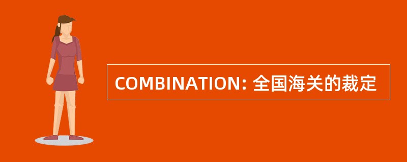 COMBINATION: 全国海关的裁定