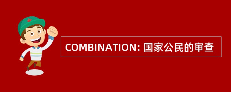 COMBINATION: 国家公民的审查