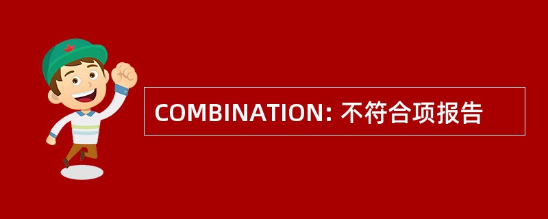 COMBINATION: 不符合项报告