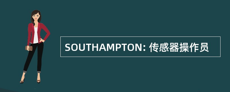 SOUTHAMPTON: 传感器操作员