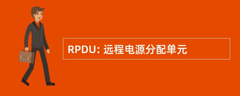 RPDU: 远程电源分配单元