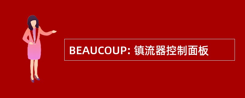 BEAUCOUP: 镇流器控制面板