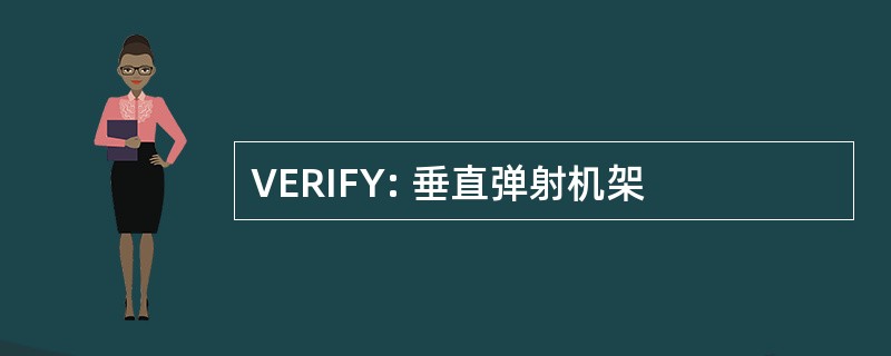 VERIFY: 垂直弹射机架