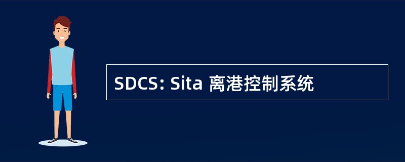 SDCS: Sita 离港控制系统