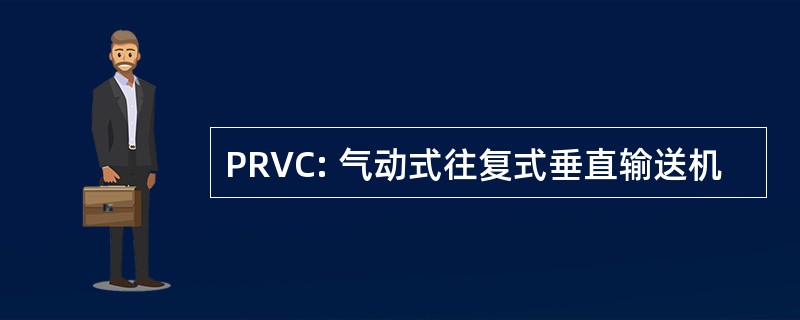 PRVC: 气动式往复式垂直输送机