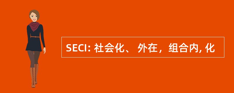 SECI: 社会化、 外在，组合内, 化