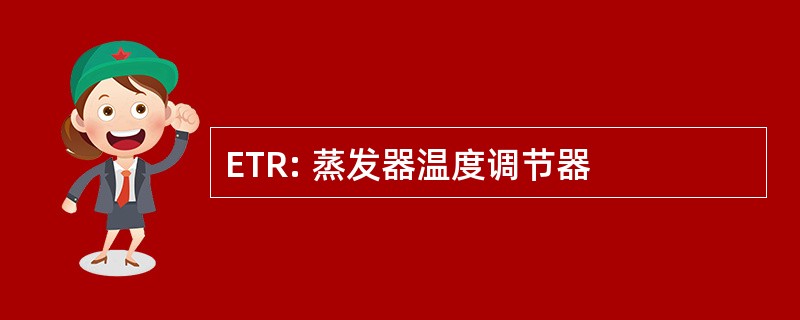 ETR: 蒸发器温度调节器