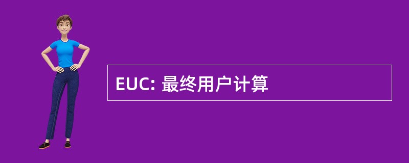 EUC: 最终用户计算