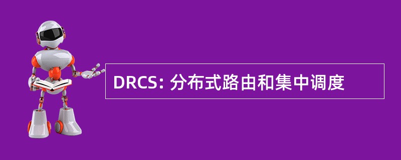 DRCS: 分布式路由和集中调度