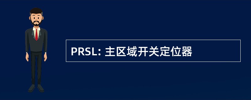 PRSL: 主区域开关定位器