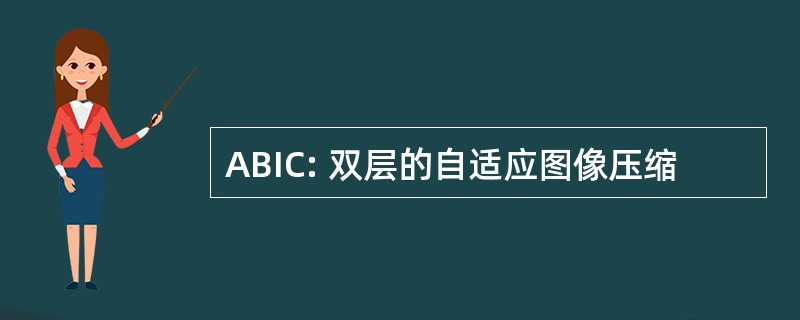 ABIC: 双层的自适应图像压缩