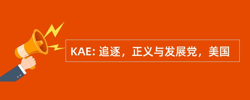 KAE: 追逐，正义与发展党，美国