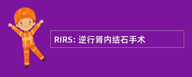 RIRS: 逆行肾内结石手术