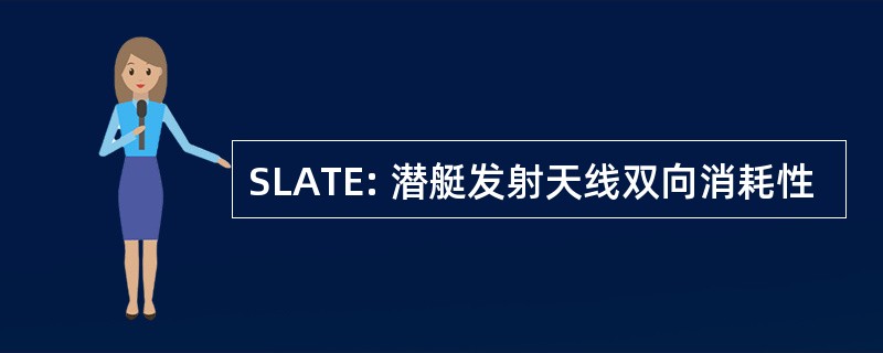 SLATE: 潜艇发射天线双向消耗性