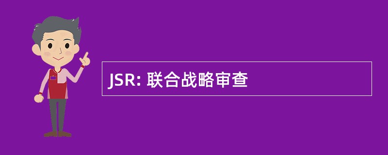 JSR: 联合战略审查