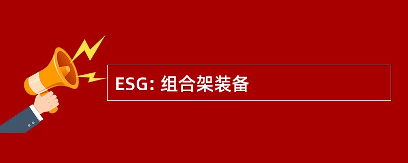 ESG: 组合架装备