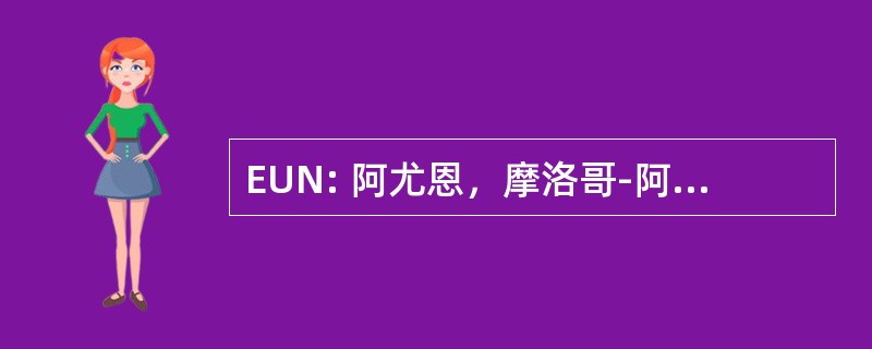 EUN: 阿尤恩，摩洛哥-阿尤恩 Hassan 我摩洛哥