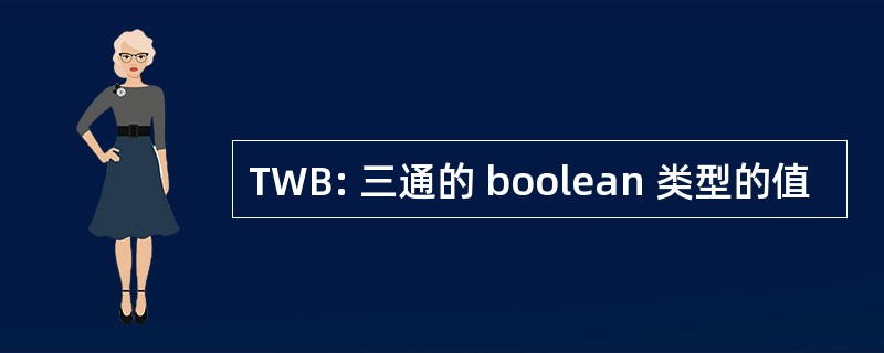 TWB: 三通的 boolean 类型的值