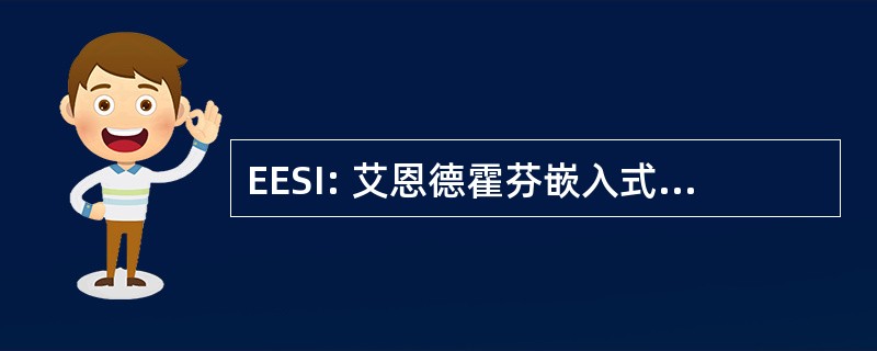 EESI: 艾恩德霍芬嵌入式系统研究所