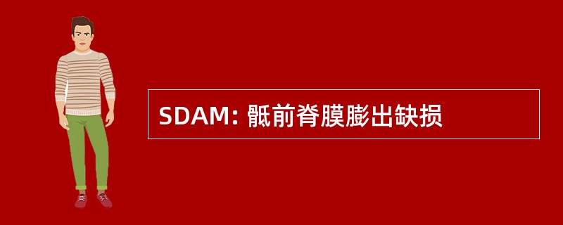 SDAM: 骶前脊膜膨出缺损