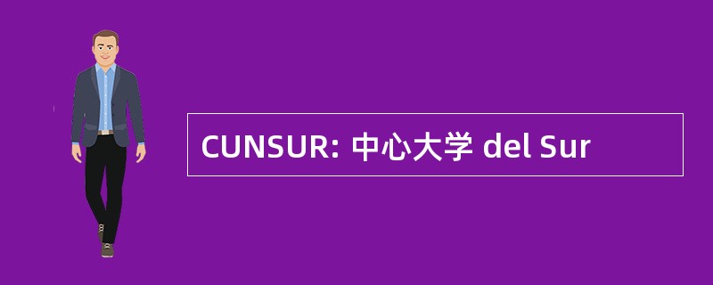 CUNSUR: 中心大学 del Sur