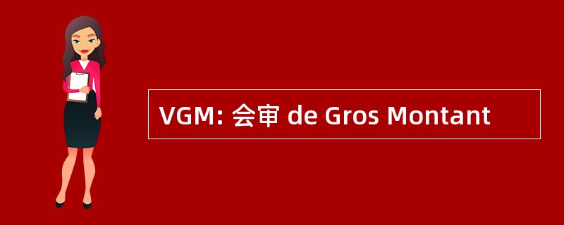 VGM: 会审 de Gros Montant