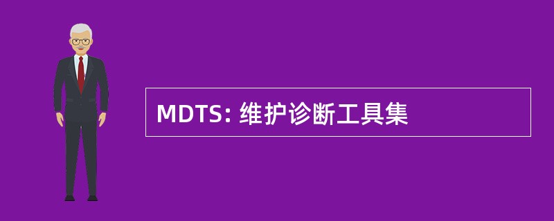 MDTS: 维护诊断工具集